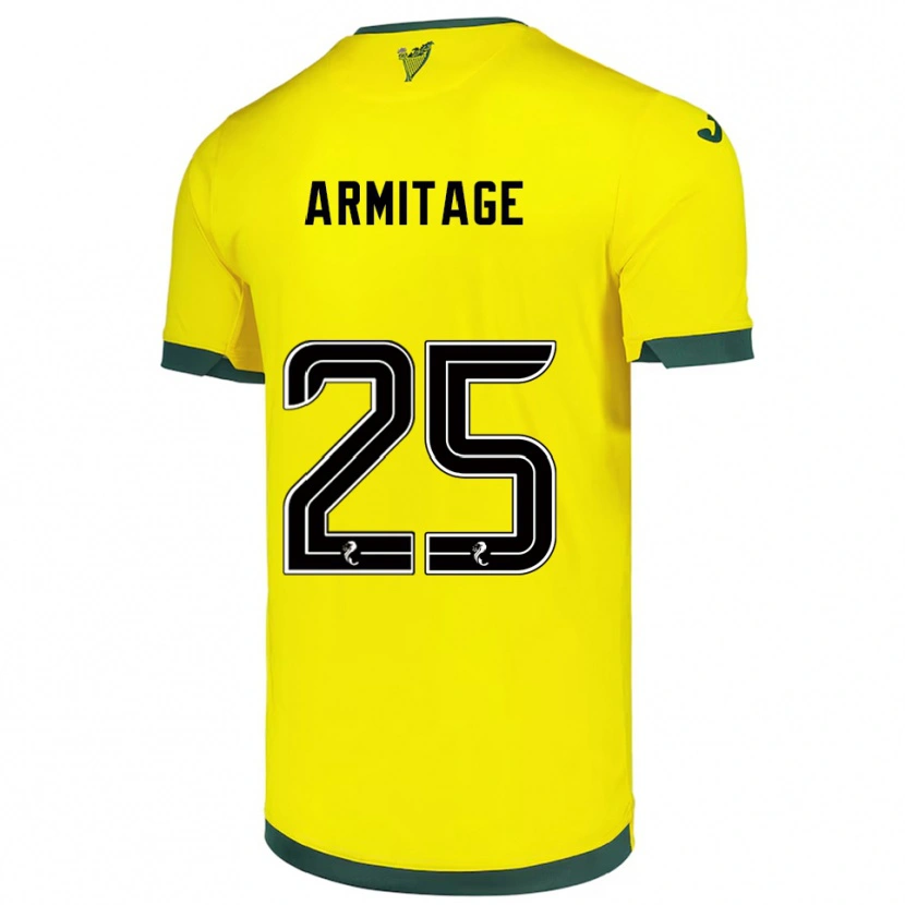 Danxen Kinder Rowena Armitage #25 Gelb Grün Auswärtstrikot Trikot 2025/26 T-Shirt