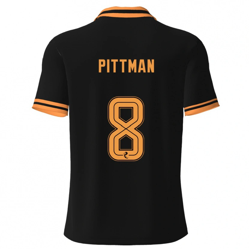 Danxen Kinder Scott Pittman #8 Schwarz Gelb Auswärtstrikot Trikot 2025/26 T-Shirt