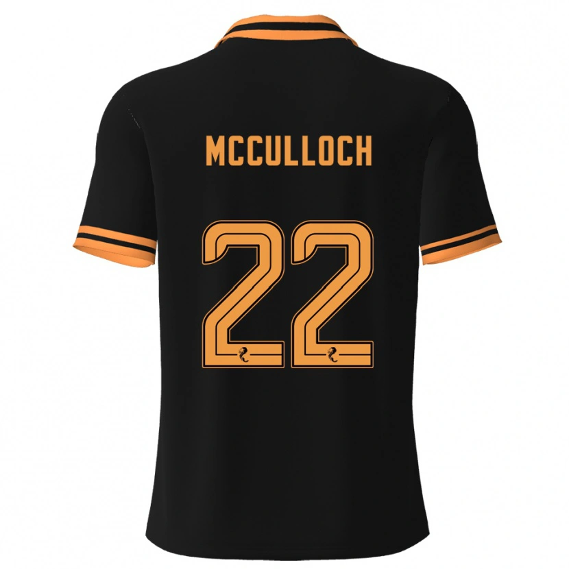 Danxen Kinder Seren Mcculloch #22 Schwarz Gelb Auswärtstrikot Trikot 2025/26 T-Shirt