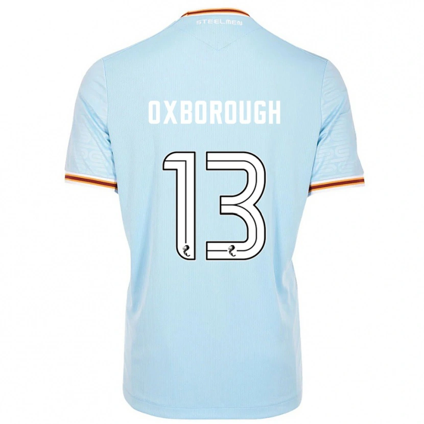 Danxen Kinder Aston Oxborough #13 Himmelblau Auswärtstrikot Trikot 2025/26 T-Shirt