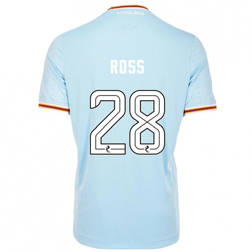 Danxen Kinder Luca Ross #28 Himmelblau Auswärtstrikot Trikot 2025/26 T-Shirt