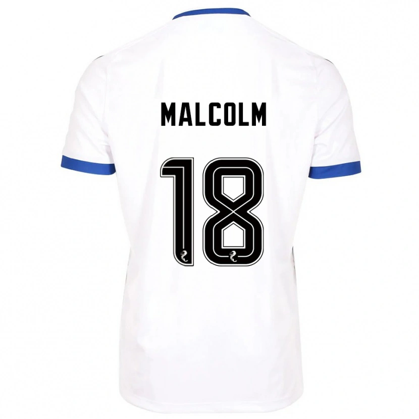 Danxen Kinder Jodie Malcolm #18 Weiß Blau Auswärtstrikot Trikot 2025/26 T-Shirt