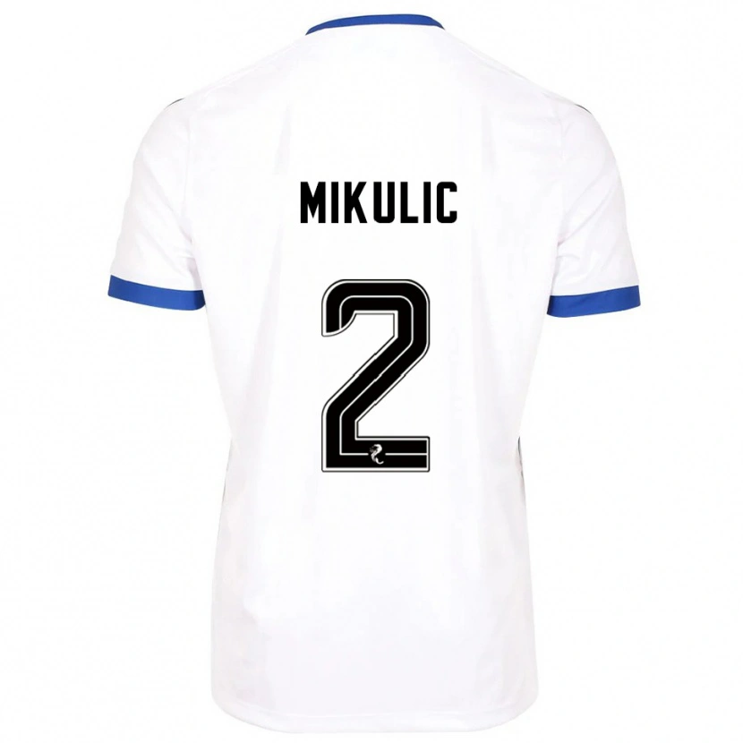 Danxen Kinder Bozo Mikulic #2 Weiß Blau Auswärtstrikot Trikot 2025/26 T-Shirt