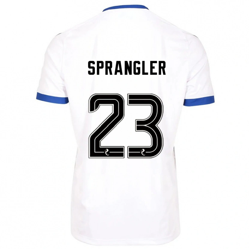 Danxen Kinder Sven Sprangler #23 Weiß Blau Auswärtstrikot Trikot 2025/26 T-Shirt