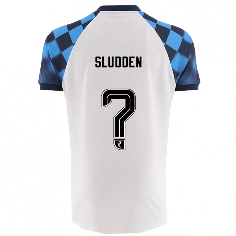 Danxen Kinder Erin Sludden #0 Weiß Himmelblau Auswärtstrikot Trikot 2025/26 T-Shirt