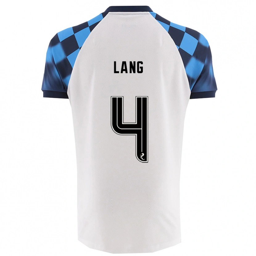 Danxen Kinder Tom Lang #4 Weiß Himmelblau Auswärtstrikot Trikot 2025/26 T-Shirt