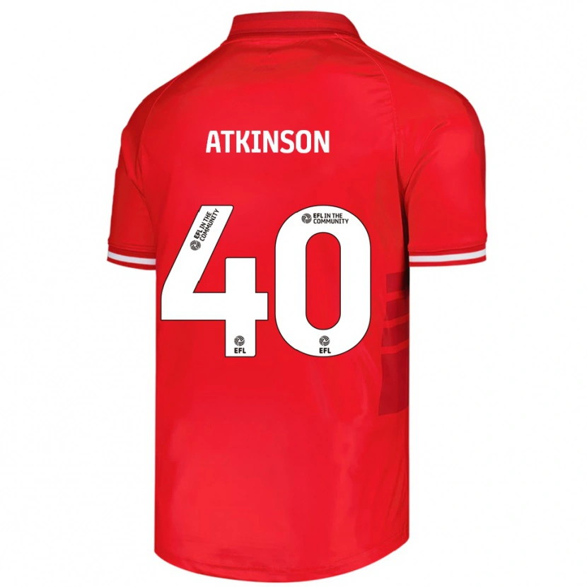 Danxen Herren Aaron Atkinson #40 Rot Weiß Heimtrikot Trikot 2025/26 T-Shirt