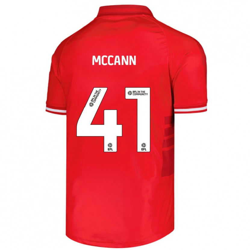 Danxen Herren Bayley Mccann #41 Rot Weiß Heimtrikot Trikot 2025/26 T-Shirt