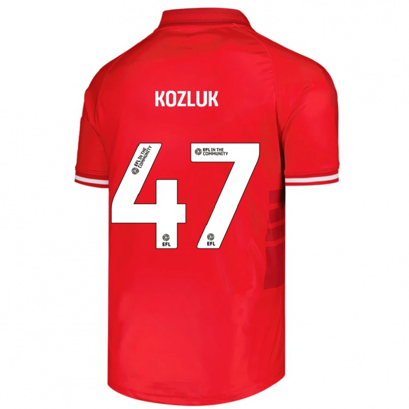 Danxen Herren Ziggy Kozluk #47 Rot Weiß Heimtrikot Trikot 2025/26 T-Shirt