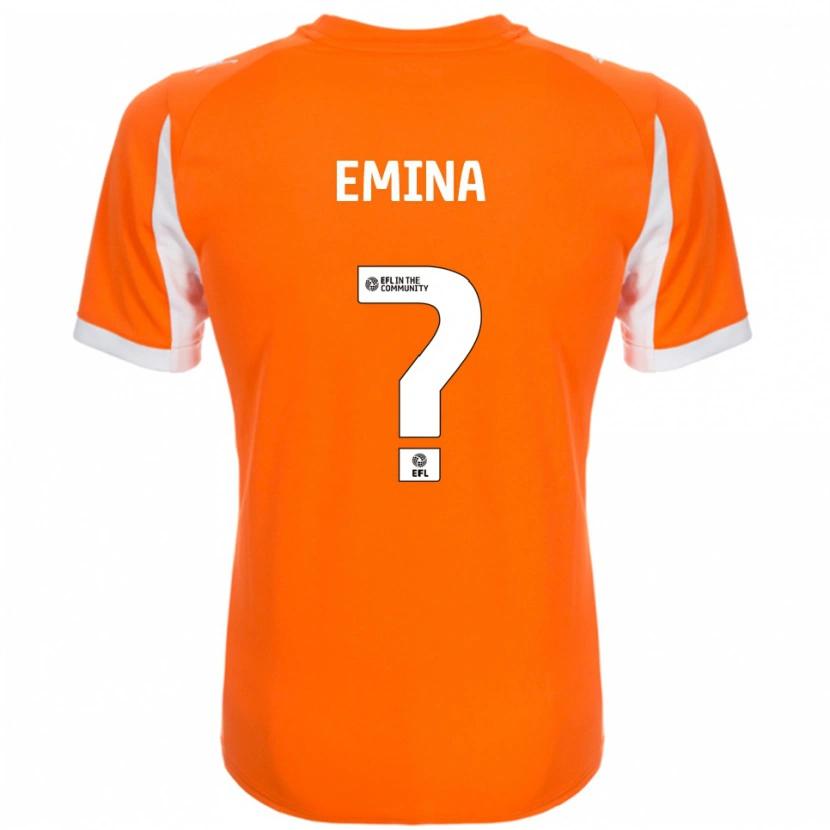 Danxen Herren Ezra Emina #0 Orange Weiß Heimtrikot Trikot 2025/26 T-Shirt