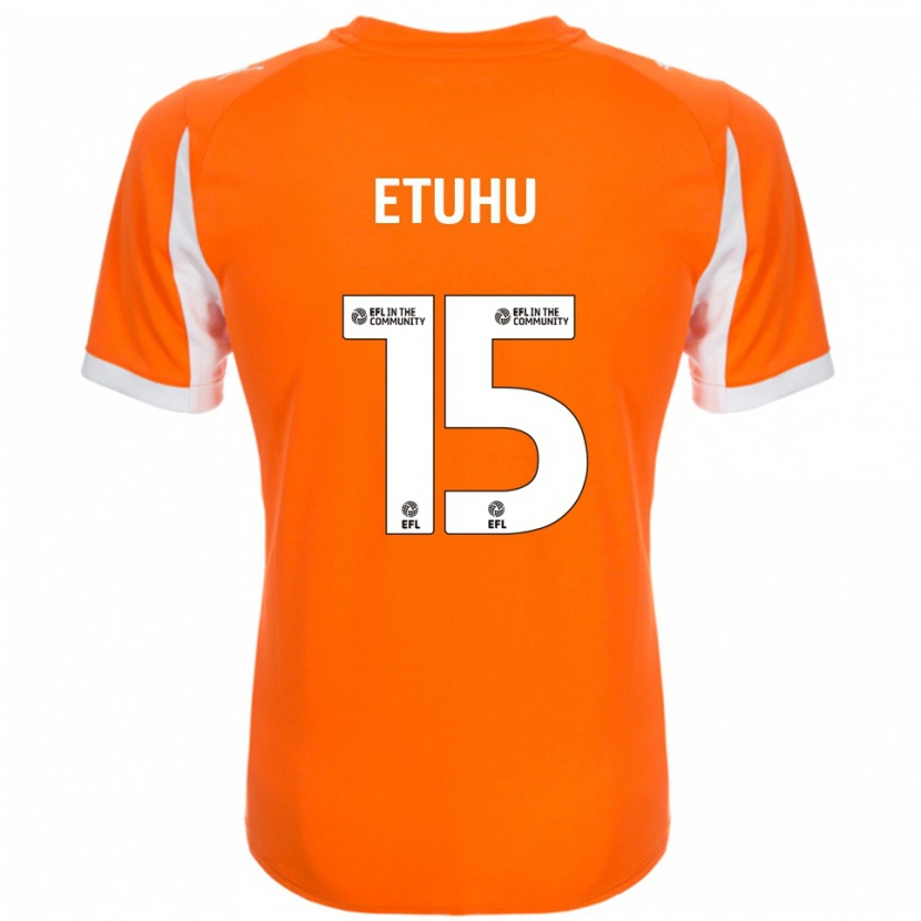 Danxen Herren Zaccai Etuhu #15 Orange Weiß Heimtrikot Trikot 2025/26 T-Shirt