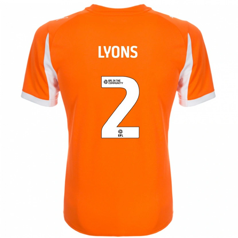Danxen Herren Andy Lyons #2 Orange Weiß Heimtrikot Trikot 2025/26 T-Shirt