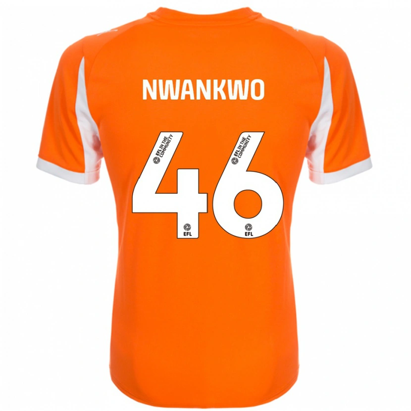 Danxen Herren Oluchukwu Nwankwo #46 Orange Weiß Heimtrikot Trikot 2025/26 T-Shirt