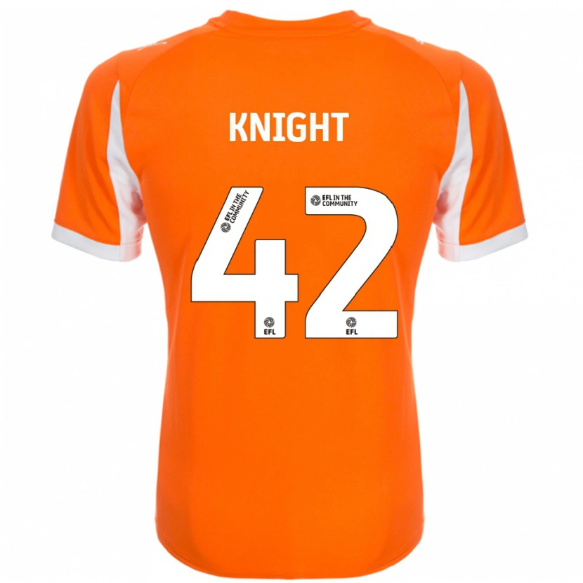Danxen Herren Spencer Knight #42 Orange Weiß Heimtrikot Trikot 2025/26 T-Shirt