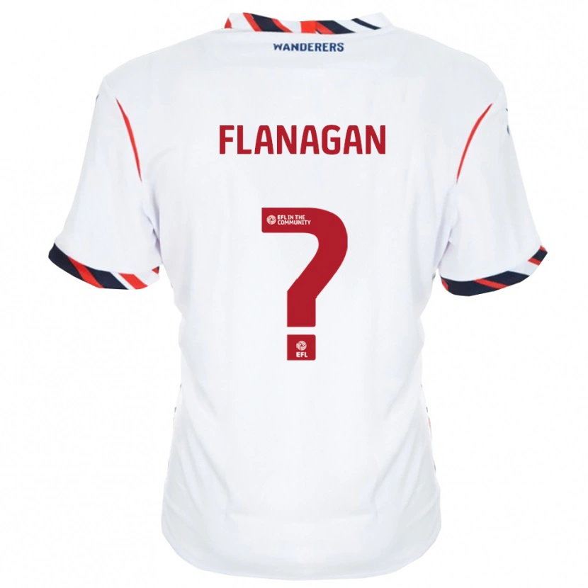 Danxen Herren Ocean Flanagan #0 Weiß Rot Heimtrikot Trikot 2025/26 T-Shirt