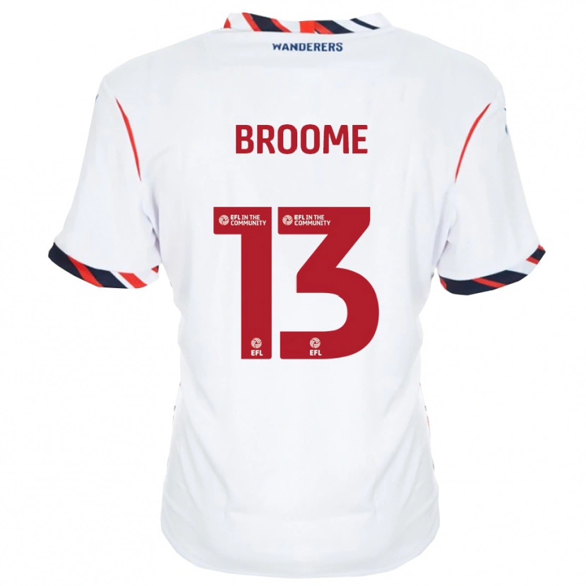 Danxen Herren Nathan Broome #13 Weiß Rot Heimtrikot Trikot 2025/26 T-Shirt