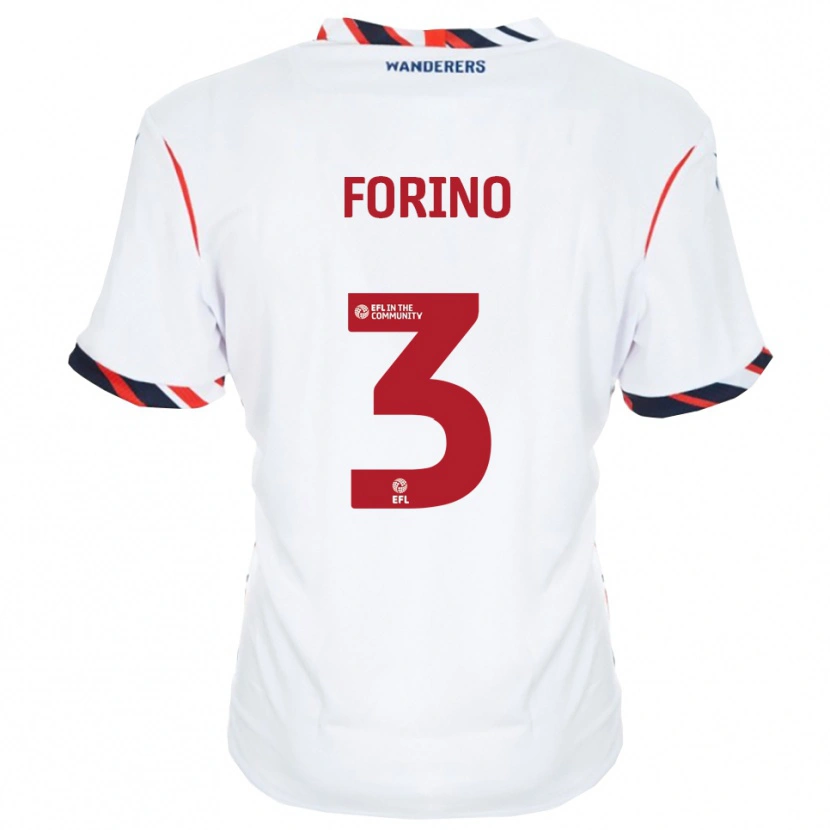 Danxen Herren Chris Forino #3 Weiß Rot Heimtrikot Trikot 2025/26 T-Shirt