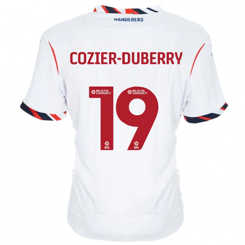 Danxen Herren Amario Cozier-Duberry #19 Weiß Rot Heimtrikot Trikot 2025/26 T-Shirt