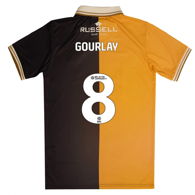 Danxen Herren Elisha Gourlay #8 Gelb Schwarz Heimtrikot Trikot 2025/26 T-Shirt