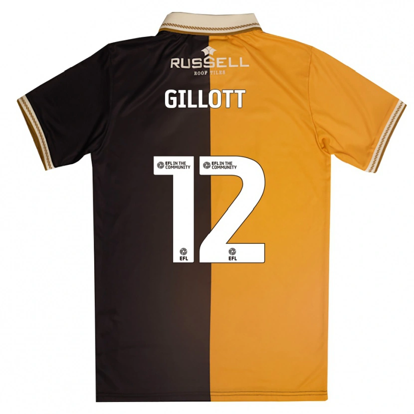 Danxen Herren Emily Gillott #12 Gelb Schwarz Heimtrikot Trikot 2025/26 T-Shirt