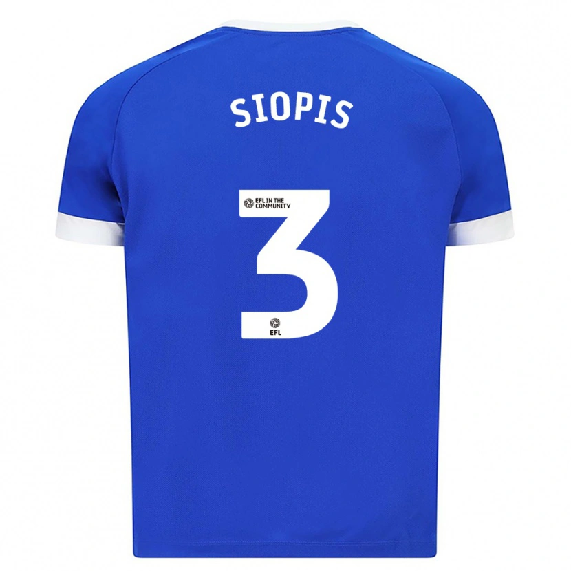 Danxen Herren Manolis Siopis #3 Blau Weiß Heimtrikot Trikot 2025/26 T-Shirt