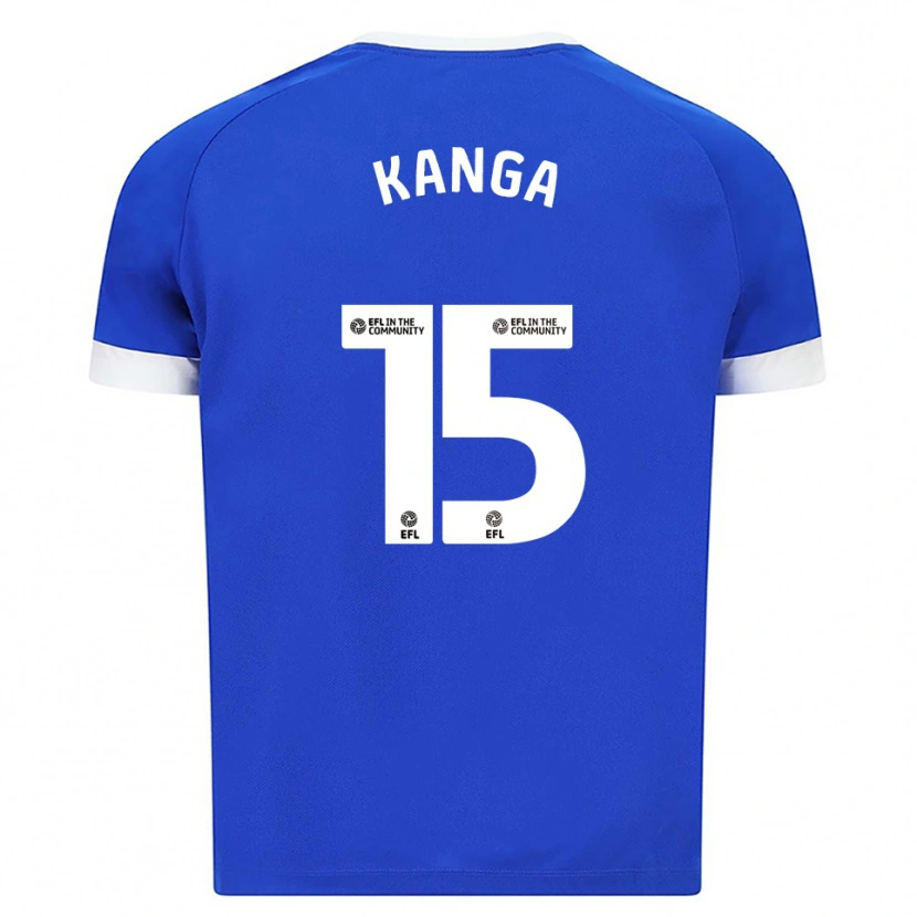 Danxen Herren Wilfried Kanga #15 Blau Weiß Heimtrikot Trikot 2025/26 T-Shirt