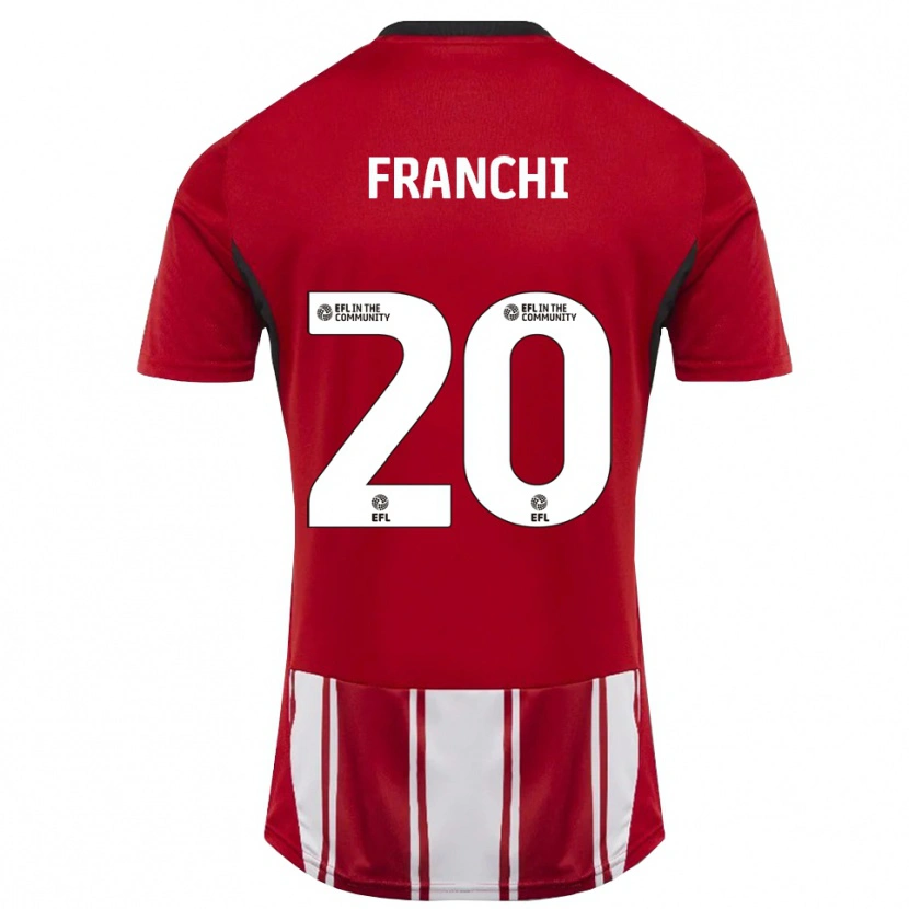 Danxen Herren Matilda Franchi #20 Rot Weiß Schwarz Heimtrikot Trikot 2025/26 T-Shirt
