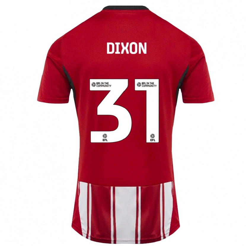 Danxen Herren Ellen Dixon #31 Rot Weiß Schwarz Heimtrikot Trikot 2025/26 T-Shirt