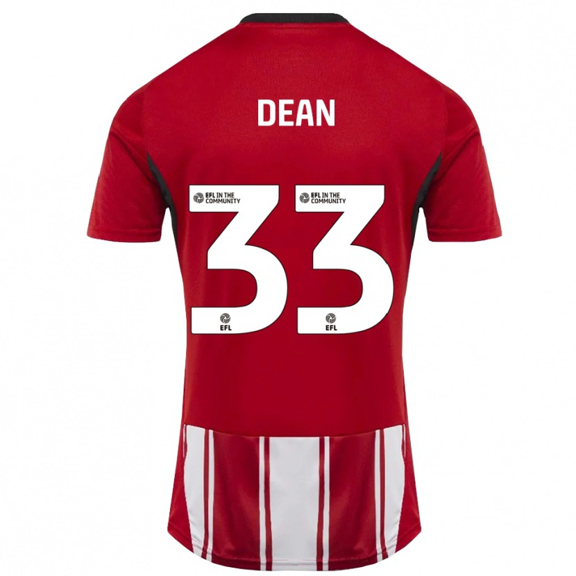 Danxen Herren Tom Dean #33 Rot Weiß Schwarz Heimtrikot Trikot 2025/26 T-Shirt