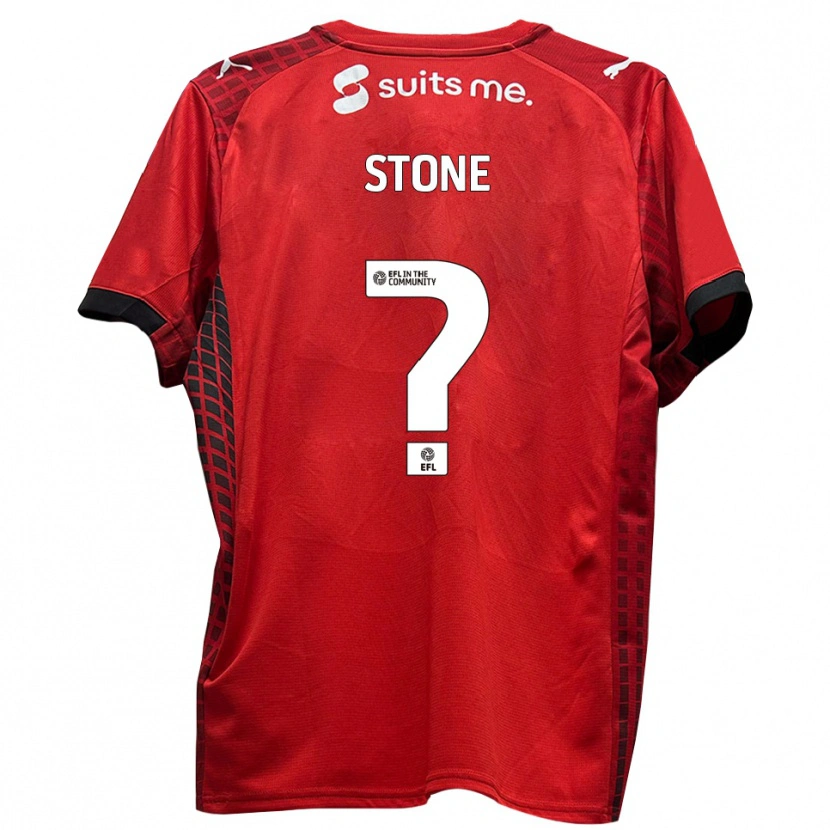 Danxen Herren Hannah Stone #0 Rot Schwarz Heimtrikot Trikot 2025/26 T-Shirt