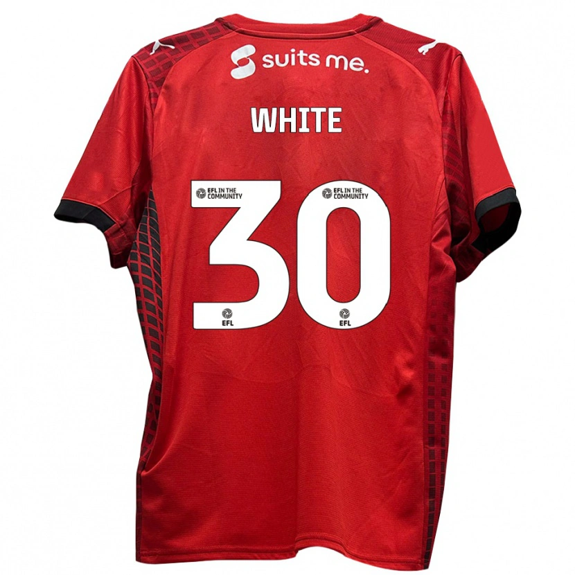Danxen Herren Joe White #30 Rot Schwarz Heimtrikot Trikot 2025/26 T-Shirt