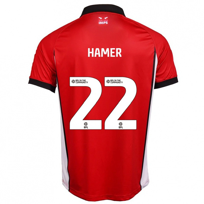 Danxen Herren Tom Hamer #22 Rot Weiß Heimtrikot Trikot 2025/26 T-Shirt
