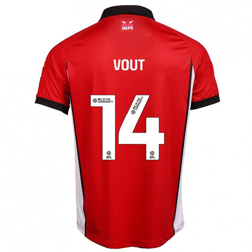 Danxen Herren Leo Vout #14 Rot Weiß Heimtrikot Trikot 2025/26 T-Shirt