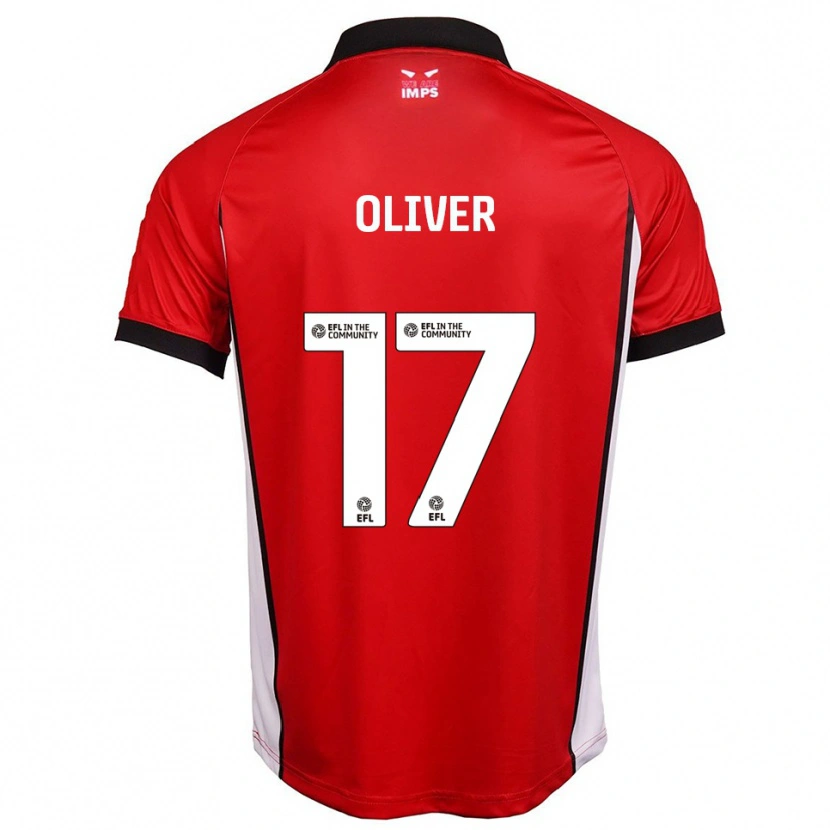 Danxen Herren Kenzie Oliver #17 Rot Weiß Heimtrikot Trikot 2025/26 T-Shirt