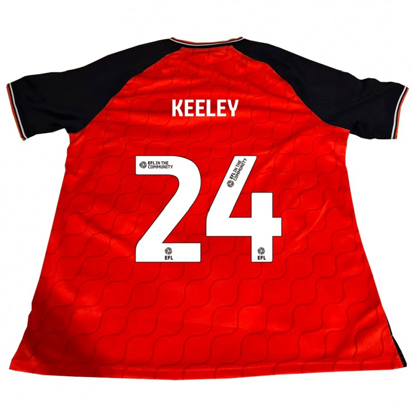 Danxen Herren Josh Keeley #24 Orange Schwarz Weiß Heimtrikot Trikot 2025/26 T-Shirt