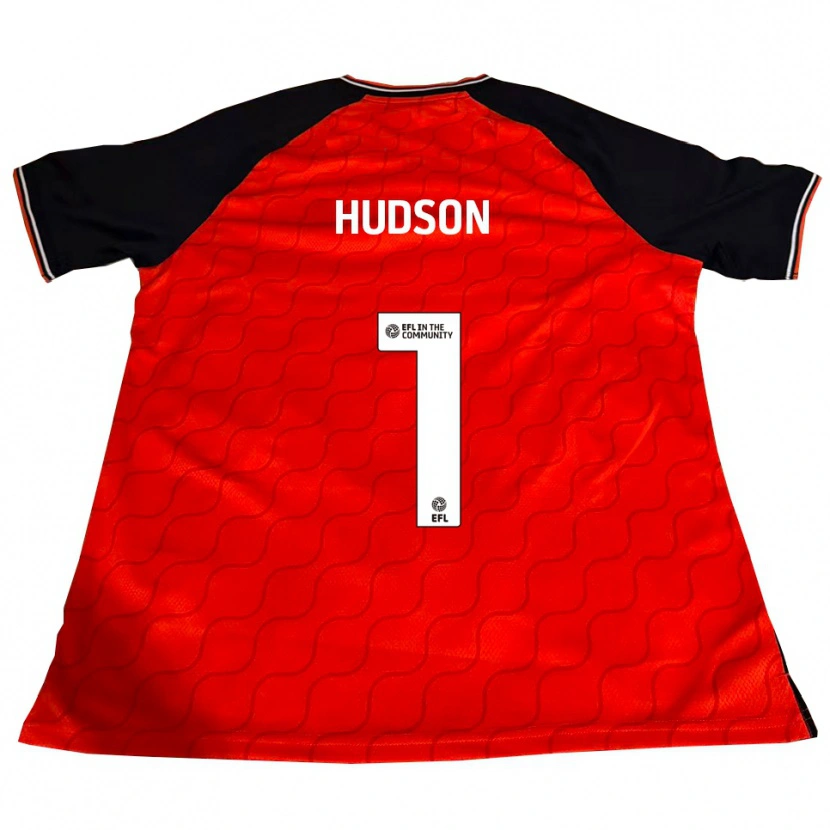 Danxen Herren Sarah Hudson #1 Orange Schwarz Weiß Heimtrikot Trikot 2025/26 T-Shirt