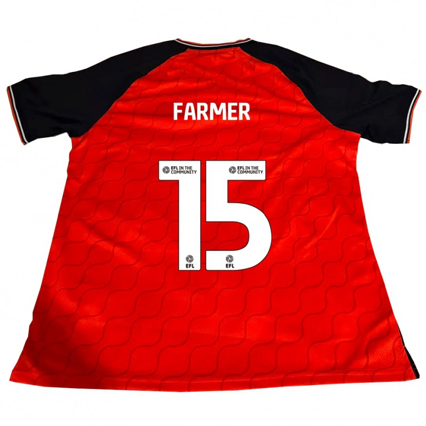 Danxen Herren Nicole Farmer #15 Orange Schwarz Weiß Heimtrikot Trikot 2025/26 T-Shirt