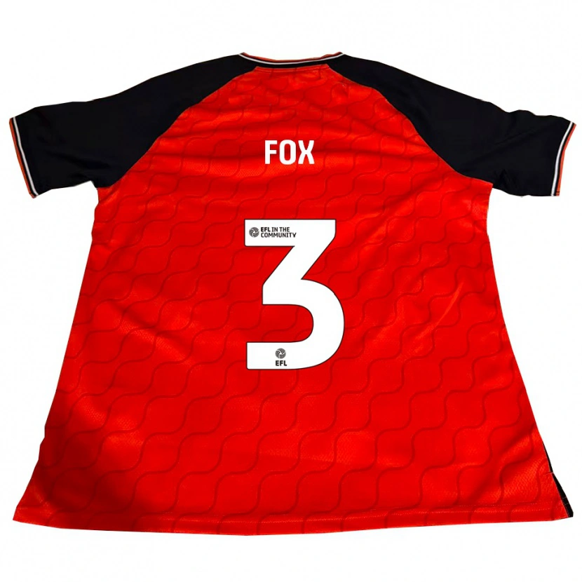 Danxen Herren Harry Fox #3 Orange Schwarz Weiß Heimtrikot Trikot 2025/26 T-Shirt