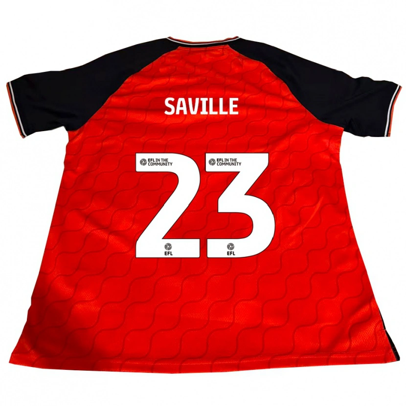 Danxen Herren George Saville #23 Orange Schwarz Weiß Heimtrikot Trikot 2025/26 T-Shirt