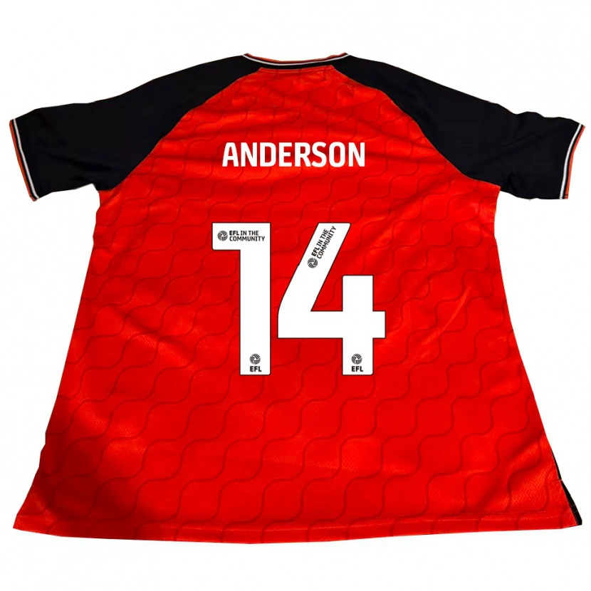 Danxen Herren Sam Anderson #14 Orange Schwarz Weiß Heimtrikot Trikot 2025/26 T-Shirt