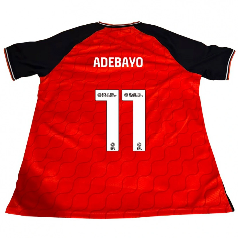Danxen Herren Elijah Adebayo #11 Orange Schwarz Weiß Heimtrikot Trikot 2025/26 T-Shirt