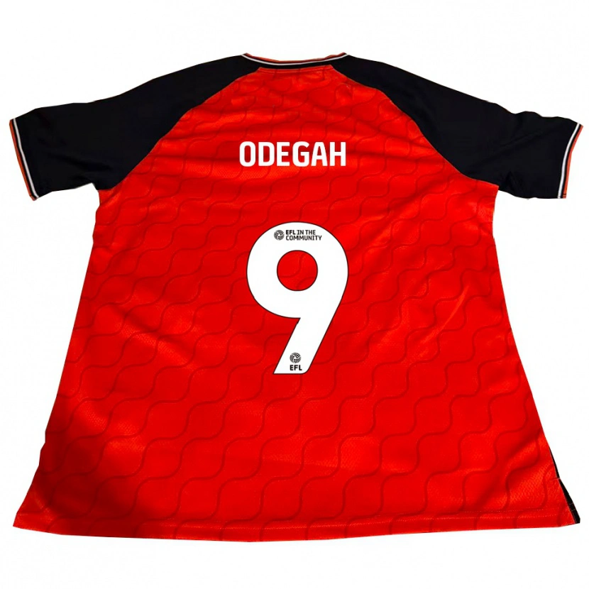 Danxen Herren Jamie Odegah #9 Orange Schwarz Weiß Heimtrikot Trikot 2025/26 T-Shirt