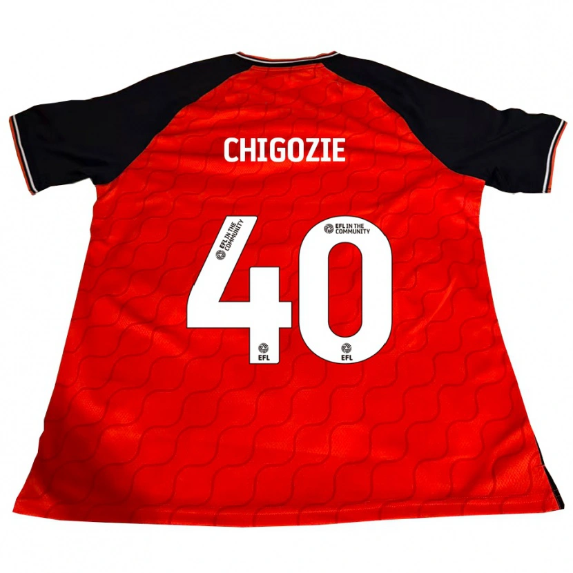 Danxen Herren Christian Chigozie #40 Orange Schwarz Weiß Heimtrikot Trikot 2025/26 T-Shirt