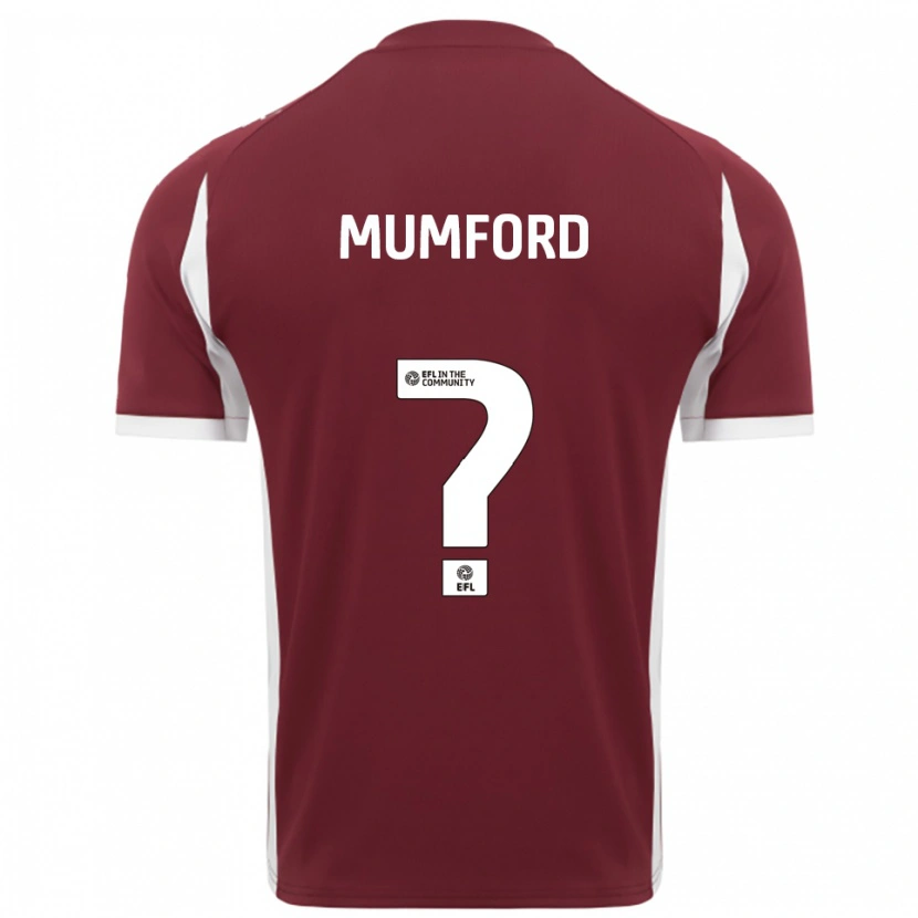 Danxen Herren Rachael Mumford #0 Burgunderrot Weiß Heimtrikot Trikot 2025/26 T-Shirt