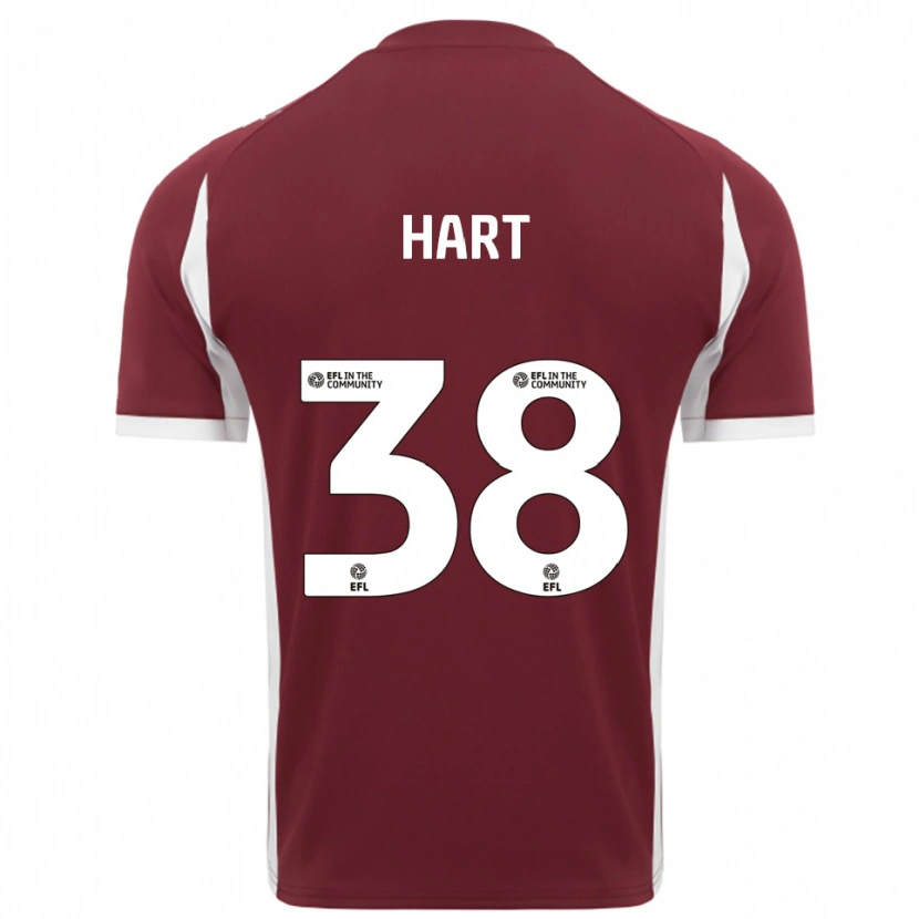 Danxen Herren Jamari Hart #38 Burgunderrot Weiß Heimtrikot Trikot 2025/26 T-Shirt