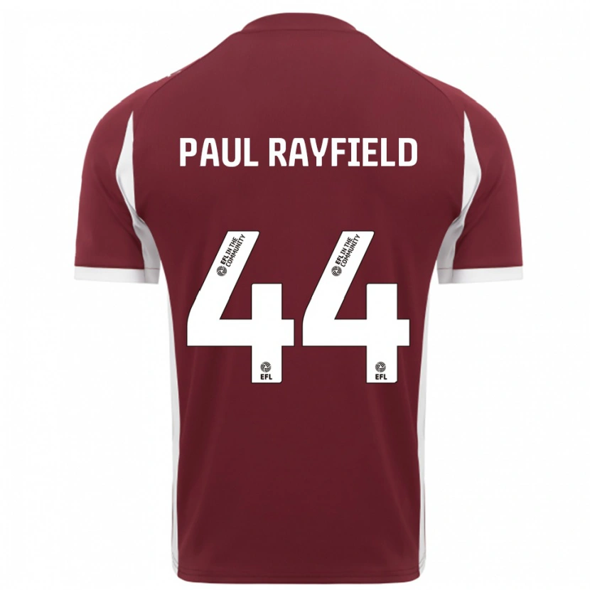 Danxen Herren Josh Paul Rayfield #44 Burgunderrot Weiß Heimtrikot Trikot 2025/26 T-Shirt