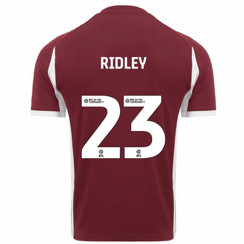 Danxen Herren Paige Ridley #23 Burgunderrot Weiß Heimtrikot Trikot 2025/26 T-Shirt