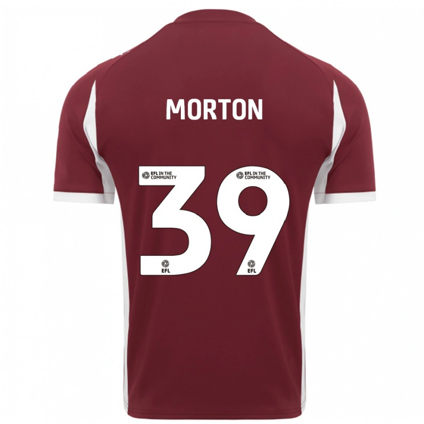 Danxen Herren Callum Morton #39 Burgunderrot Weiß Heimtrikot Trikot 2025/26 T-Shirt