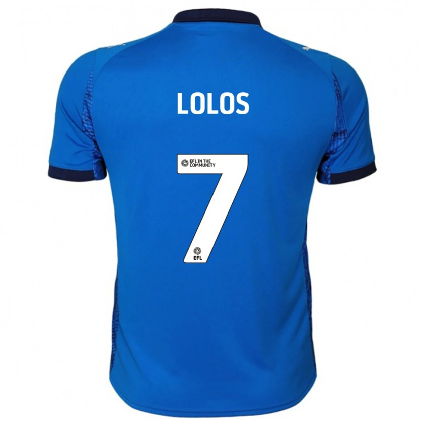 Danxen Herren Klaidi Lolos #7 Blau Weiß Heimtrikot Trikot 2025/26 T-Shirt