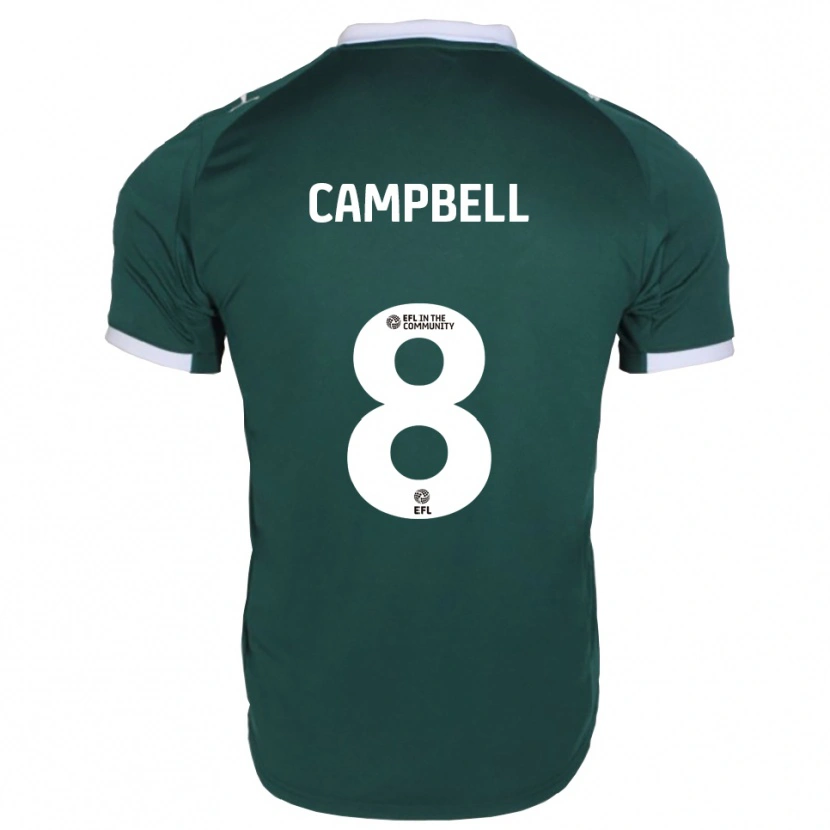 Danxen Herren Sebastian Campbell #8 Grün Weiß Heimtrikot Trikot 2025/26 T-Shirt